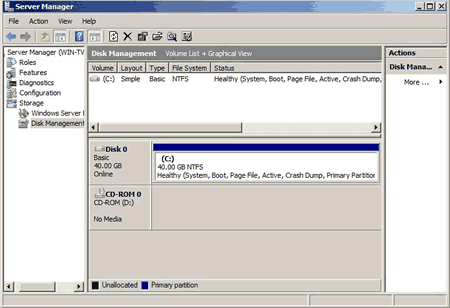 windows 2008 disk manager